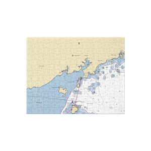 Manchester Yacht Club (Marblehead, MA) NOAA Chart Jigsaw Puzzle