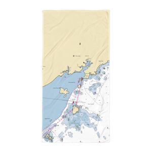 Manchester Yacht Club (Marblehead, MA) NOAA Chart Towel