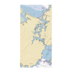 Heron Way Marina & Club (Gloucester, MA) NOAA Chart Towel