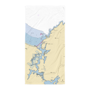 Annisquam Yacht Club (Gloucester, MA) NOAA Chart Towel