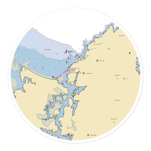 Annisquam Yacht Club (Gloucester, MA) NOAA Chart Sticker