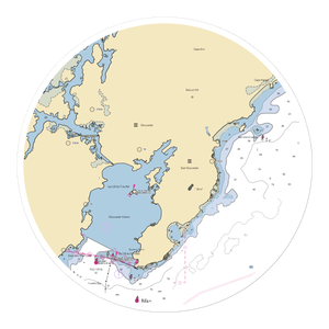Cruiseport Gloucester Marine Terminal (Gloucester, MA) NOAA Chart Sticker