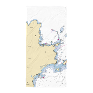 Sandy Bay Yacht Club (Rockport, MA) NOAA Chart Towel