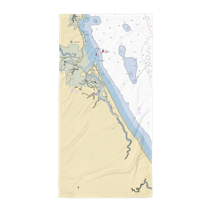 Erickson Marine Service (Humarock, MA) NOAA Chart Towel