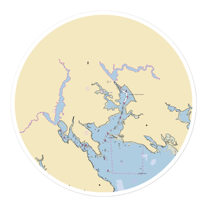 British Landing Condominiums and Yacht Club (Wareham, MA) NOAA Chart Sticker