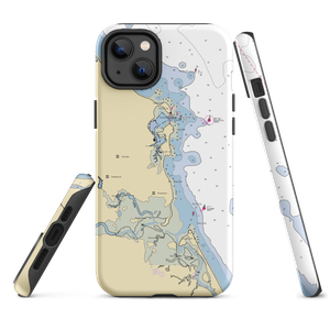 Scituate Town Dock (Marshfield Hills, MA) NOAA Chart  Tough iPhone Case