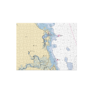 Scituate Launch/Waterline Moorings (Marshfield Hills, MA) NOAA Chart Jigsaw Puzzle