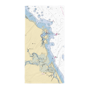 Scituate Marine Park Marina & Maritime Center (Marshfield Hills, MA) NOAA Chart Towel