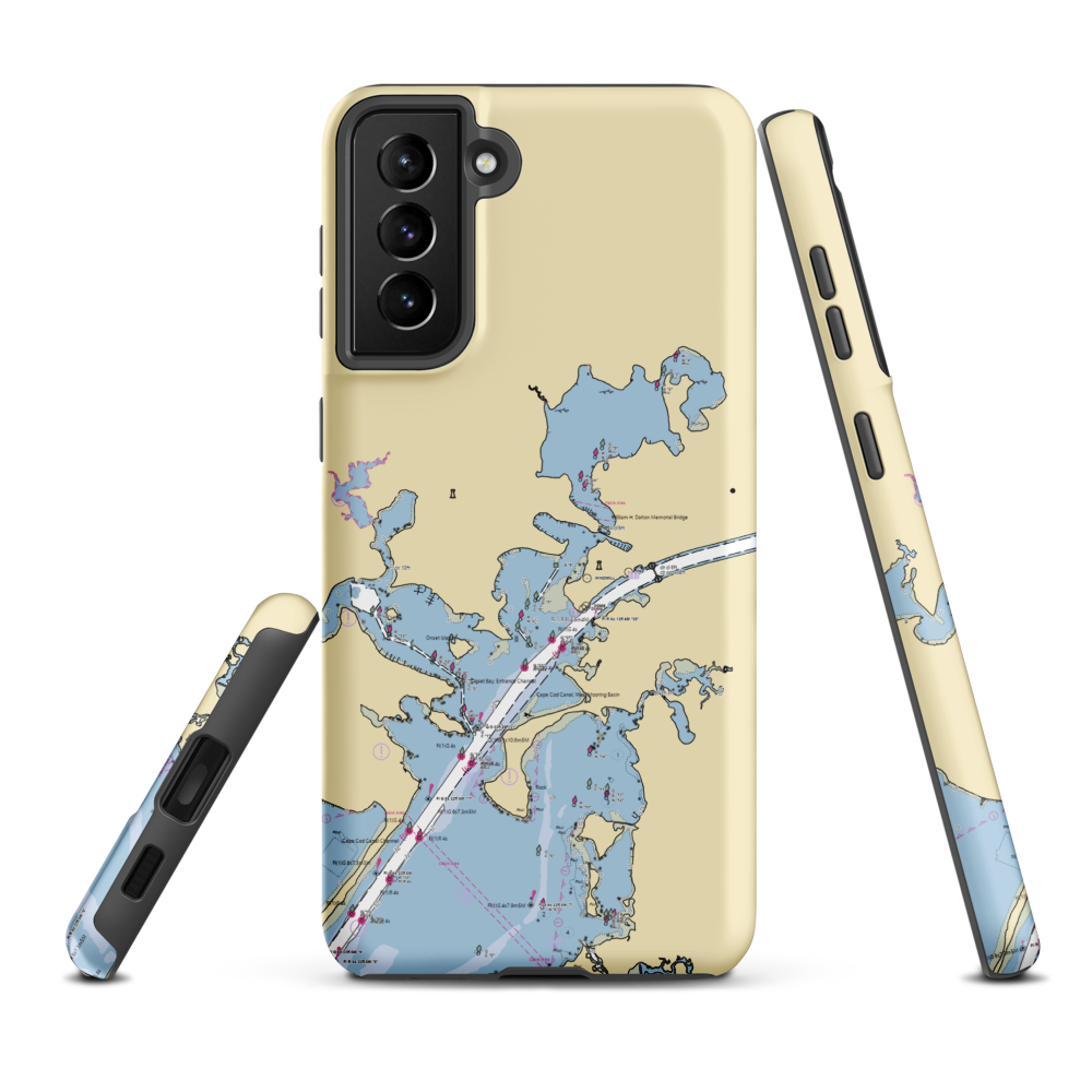 Continental Marina (Buzzards Bay, MA) NOAA Chart Samsung Phone Case Samsung Galaxy S21 Plus model shown