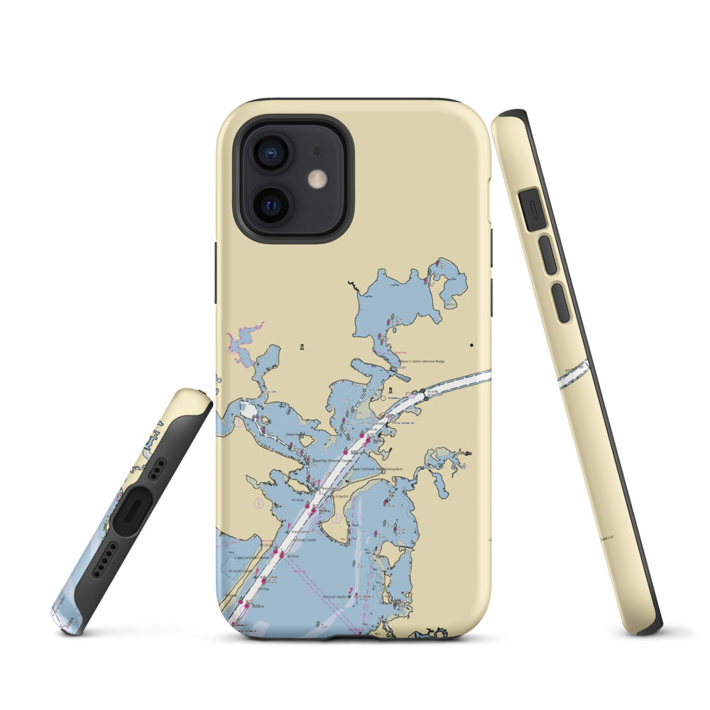 Continental Marina (Buzzards Bay, MA) NOAA Chart  Tough iPhone Case iPhone 12 model shown