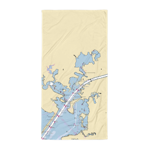 Continental Marina (Buzzards Bay, MA) NOAA Chart Towel