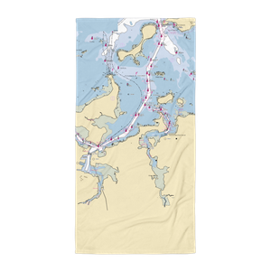 South Shore Yacht Club (Weymouth, MA) NOAA Chart Towel