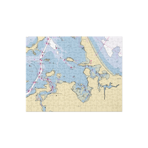 Hingham Yacht Club Marina (Hull, MA) NOAA Chart Jigsaw Puzzle