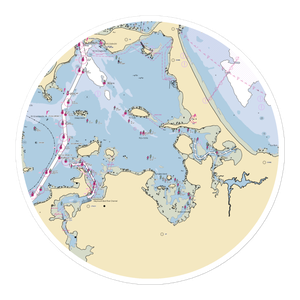 Hingham Yacht Club Marina (Hull, MA) NOAA Chart Sticker