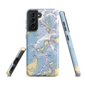 Boston Harbor Islands: Peddocks Island (Weymouth, MA) NOAA Chart Samsung Phone Case