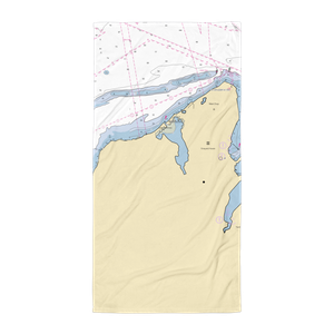 Tisbury Town Dock (West Tisbury, MA) NOAA Chart Towel