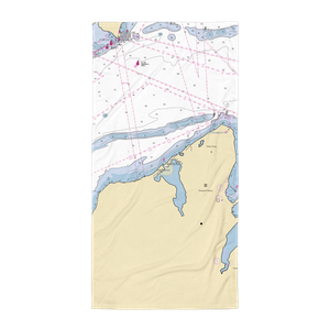 Tashmoo Boat Yard (West Tisbury, MA) NOAA Chart Towel