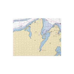 Gannon & Benjamin Marine Railway (Vineyard Haven, MA) NOAA Chart Jigsaw Puzzle