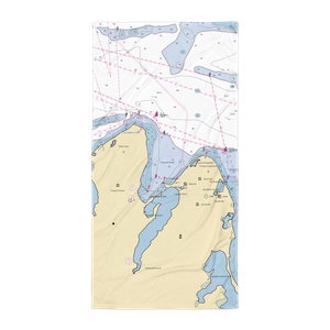 Vineyard Haven Moorings (Vineyard Haven, MA) NOAA Chart Towel