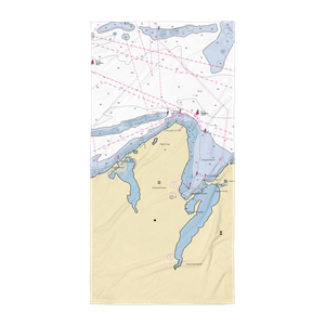 Vineyard Haven Yacht Club (Vineyard Haven, MA) NOAA Chart Towel