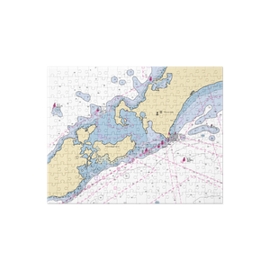 Woods Hole Marine (Woods Hole, MA) NOAA Chart Jigsaw Puzzle