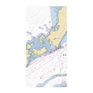 Woods Hole Marine (Woods Hole, MA) NOAA Chart Towel