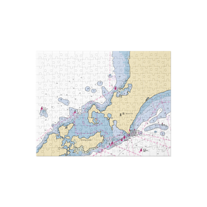 Pinky's Marina (Woods Hole, MA) NOAA Chart Jigsaw Puzzle