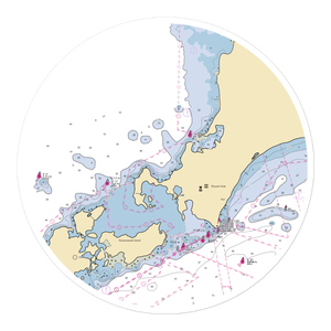 Pinky's Marina (Woods Hole, MA) NOAA Chart Sticker