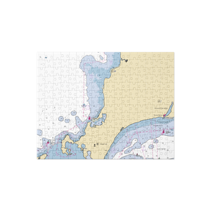 Quissett Harbor Boatyard, Inc. (Woods Hole, MA) NOAA Chart Jigsaw Puzzle