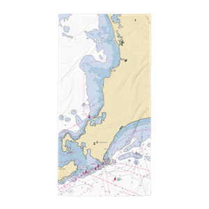 Quissett Harbor Boatyard, Inc. (Woods Hole, MA) NOAA Chart Towel