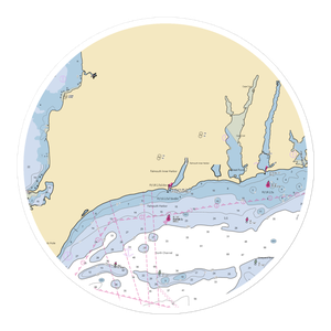 Patriot Party Boats (Woods Hole, MA) NOAA Chart Sticker