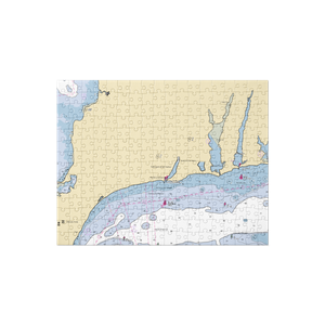 Falmouth Pier 37 (Woods Hole, MA) NOAA Chart Jigsaw Puzzle