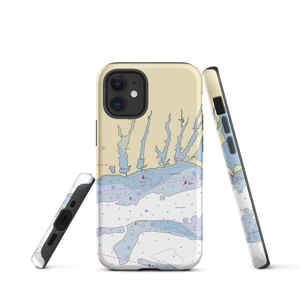 Obsession Boat Sales & Service (West Falmouth, MA) NOAA Chart  Tough iPhone Case iPhone 12 mini model shown