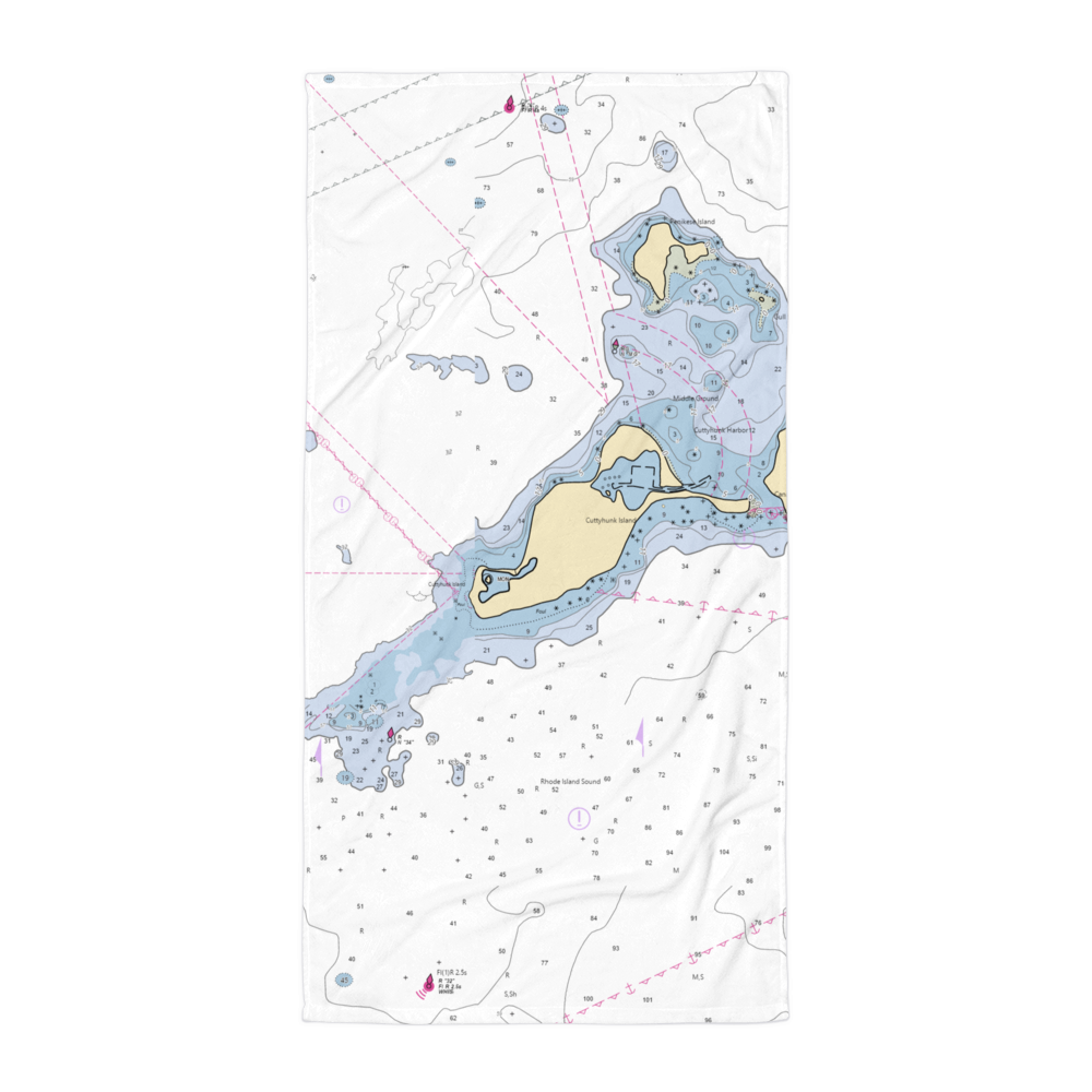 Cuttyhunk Marina (Cuttyhunk, MA) NOAA Chart Towel 