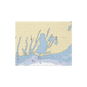 Little River Boat Yard (Falmouth, MA) NOAA Chart Jigsaw Puzzle