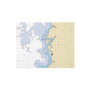 West Falmouth Boat Club (West Falmouth, MA) NOAA Chart Jigsaw Puzzle