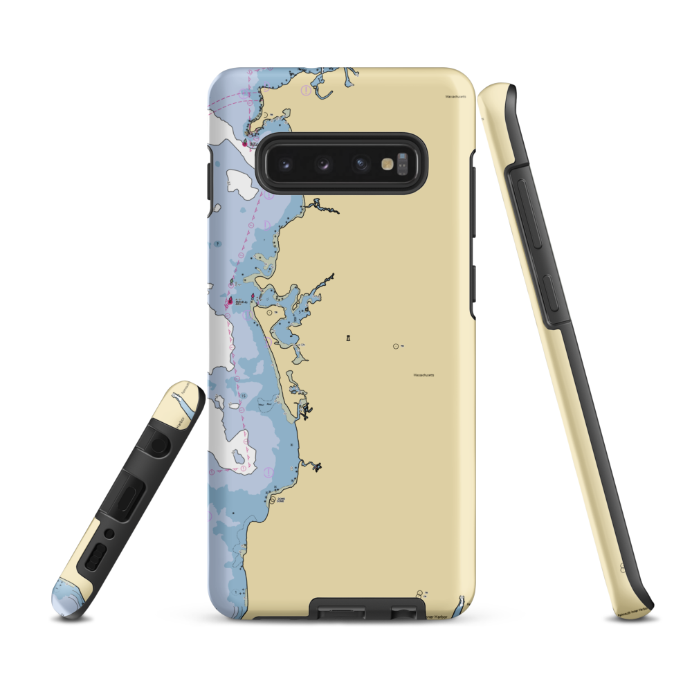 West Falmouth Harbor Town Dock (West Falmouth, MA) NOAA Chart Samsung Phone Case Samsung Galaxy S10 Plus model shown