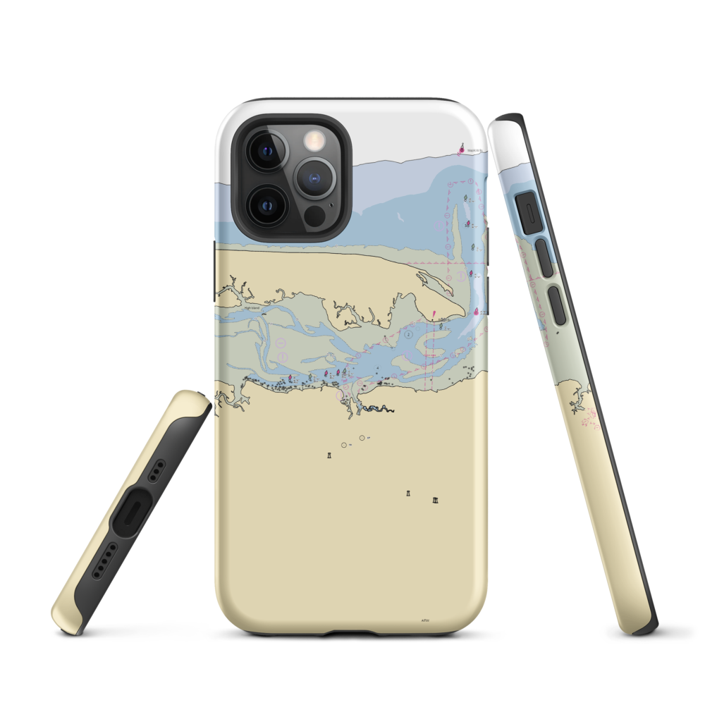 Barnstable Marine Services (Barnstable, MA) NOAA Chart  Tough iPhone Case iPhone 12 Pro model shown