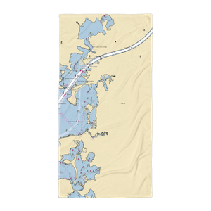 Monument Beach Marina (Pocasset, MA) NOAA Chart Towel