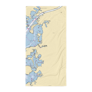 Scallop Bay Marina (Pocasset, MA) NOAA Chart Towel