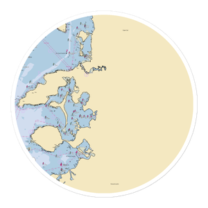 Kingman Yacht Center (Monument Beach, MA) NOAA Chart Sticker
