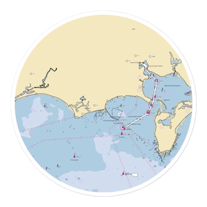 Hyannis Port Yacht Club (Hyannis Port, MA) NOAA Chart Sticker