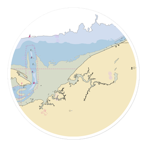 Bass Hole on Chase Garden Creek (East Dennis, MA) NOAA Chart Sticker