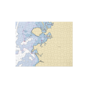 Megansett Yacht Club (Cataumet, MA) NOAA Chart Jigsaw Puzzle