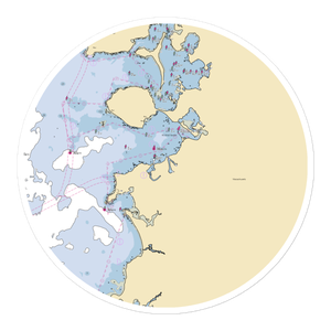 Megansett Yacht Club (Cataumet, MA) NOAA Chart Sticker