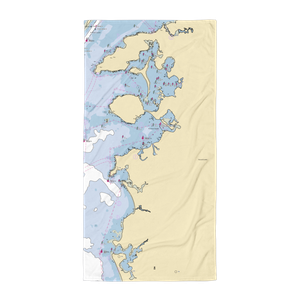 Safe Harbor Fiddler's Cove (Cataumet, MA) NOAA Chart Towel