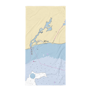 West Dennis Yacht Club (Yarmouth Port, MA) NOAA Chart Towel