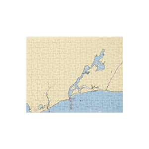 Bass River Yacht Club (East Dennis, MA) NOAA Chart Jigsaw Puzzle