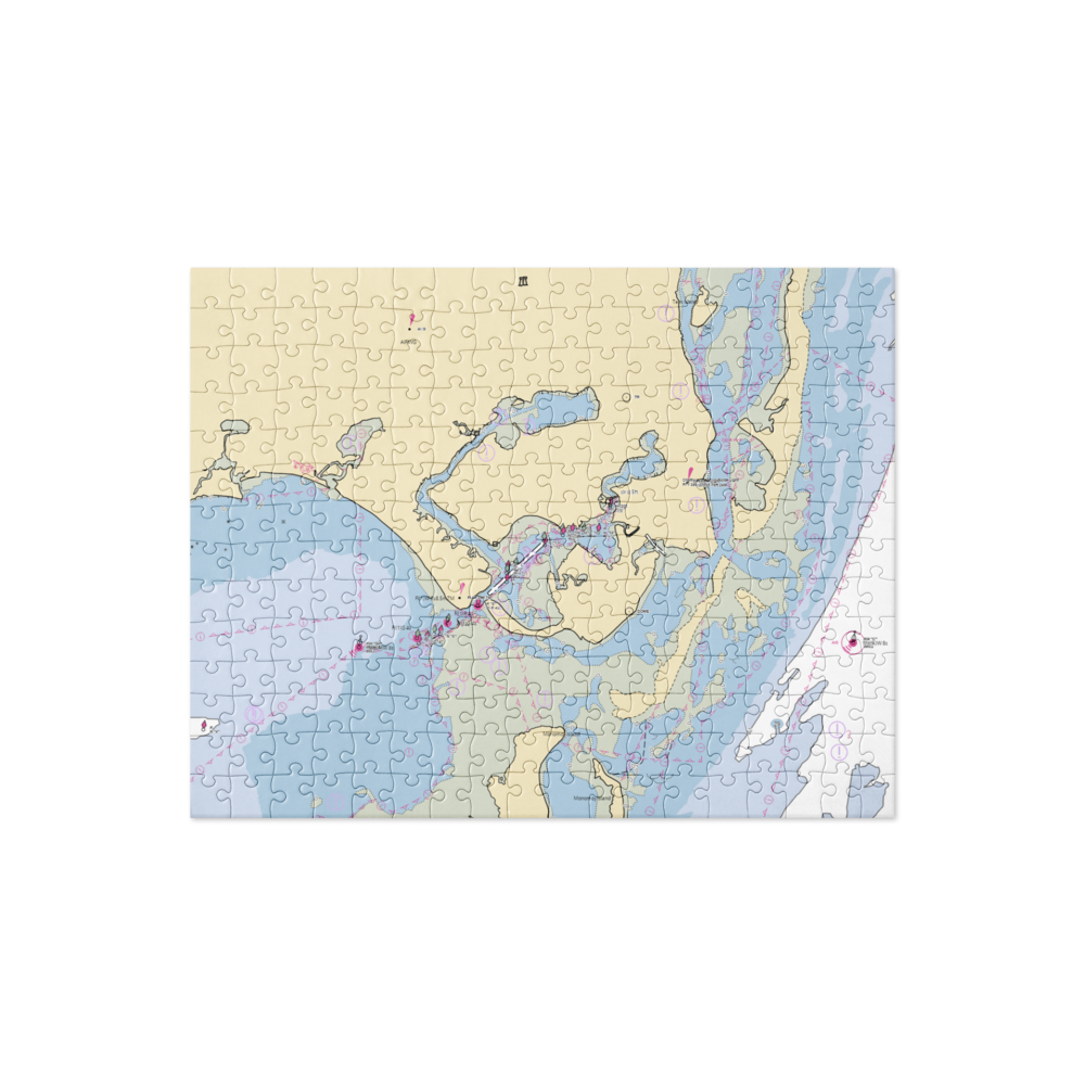 Stage Harbor Yacht Club (West Chatham, MA) NOAA Chart Jigsaw Puzzle 