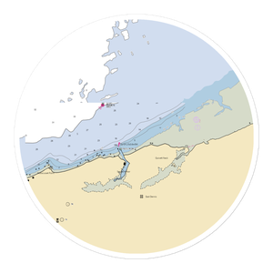 Dennis Yacht Club (West Yarmouth, MA) NOAA Chart Sticker